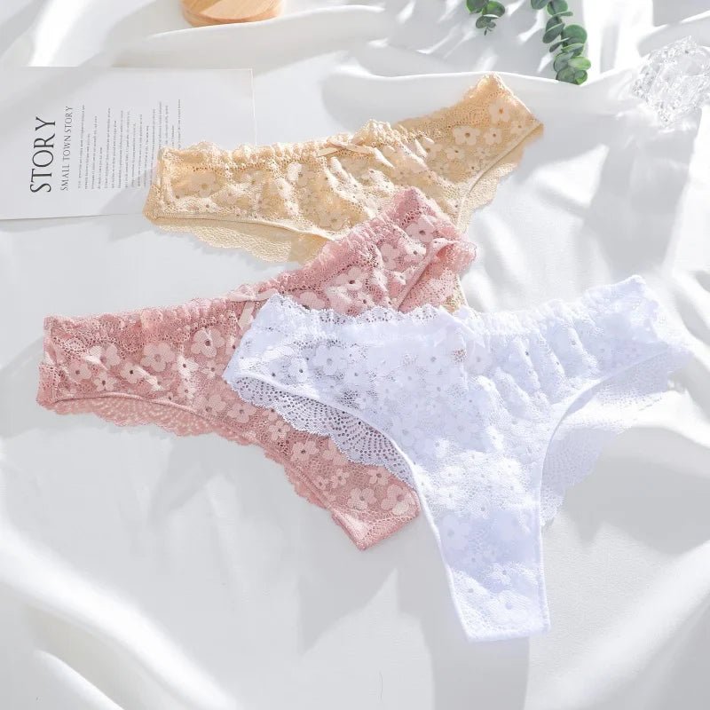 1Pcs Women Cotton Lingerie Sexy Thong Soft Fashion Panties Femme Design Underwear Pantys Underpant Lingerie Lace Intimates S-XL