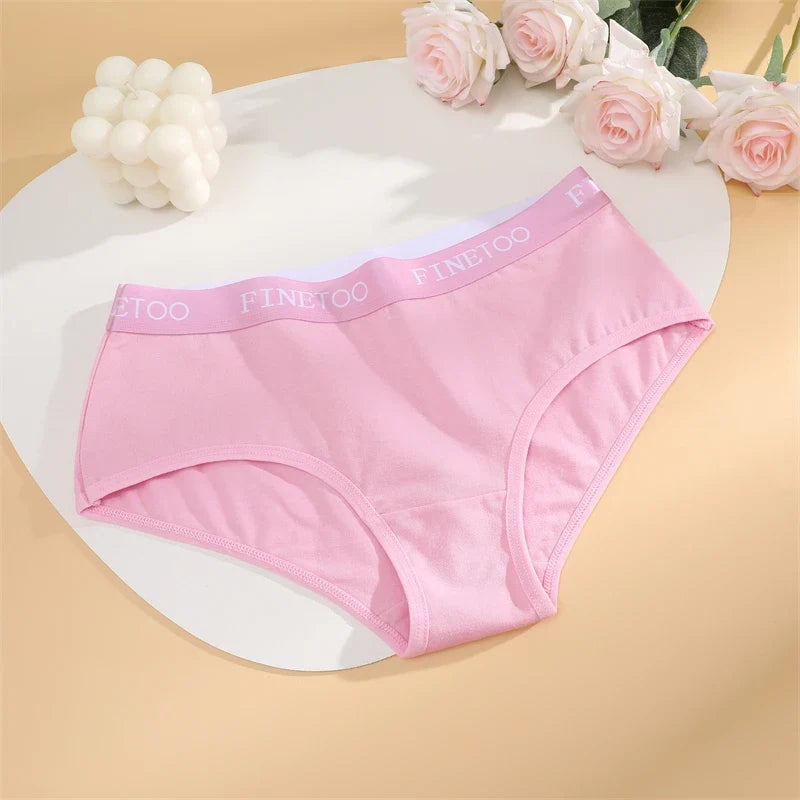 New 3Pcs Women's Cotton Briefs Letter Belt Underwear Women Panties Sexy Breathable Briefs Female Stretch Ladies Soft Lingerie