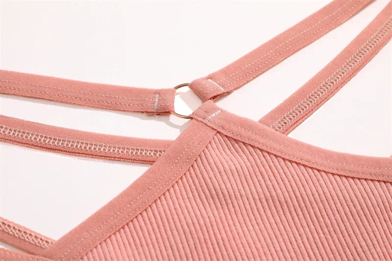2PCS Women Sexy Cotton Panties Two Belts Hollow Out G-String Thongs Breathable Underwear for Female Solid Color Lingerie S-XL