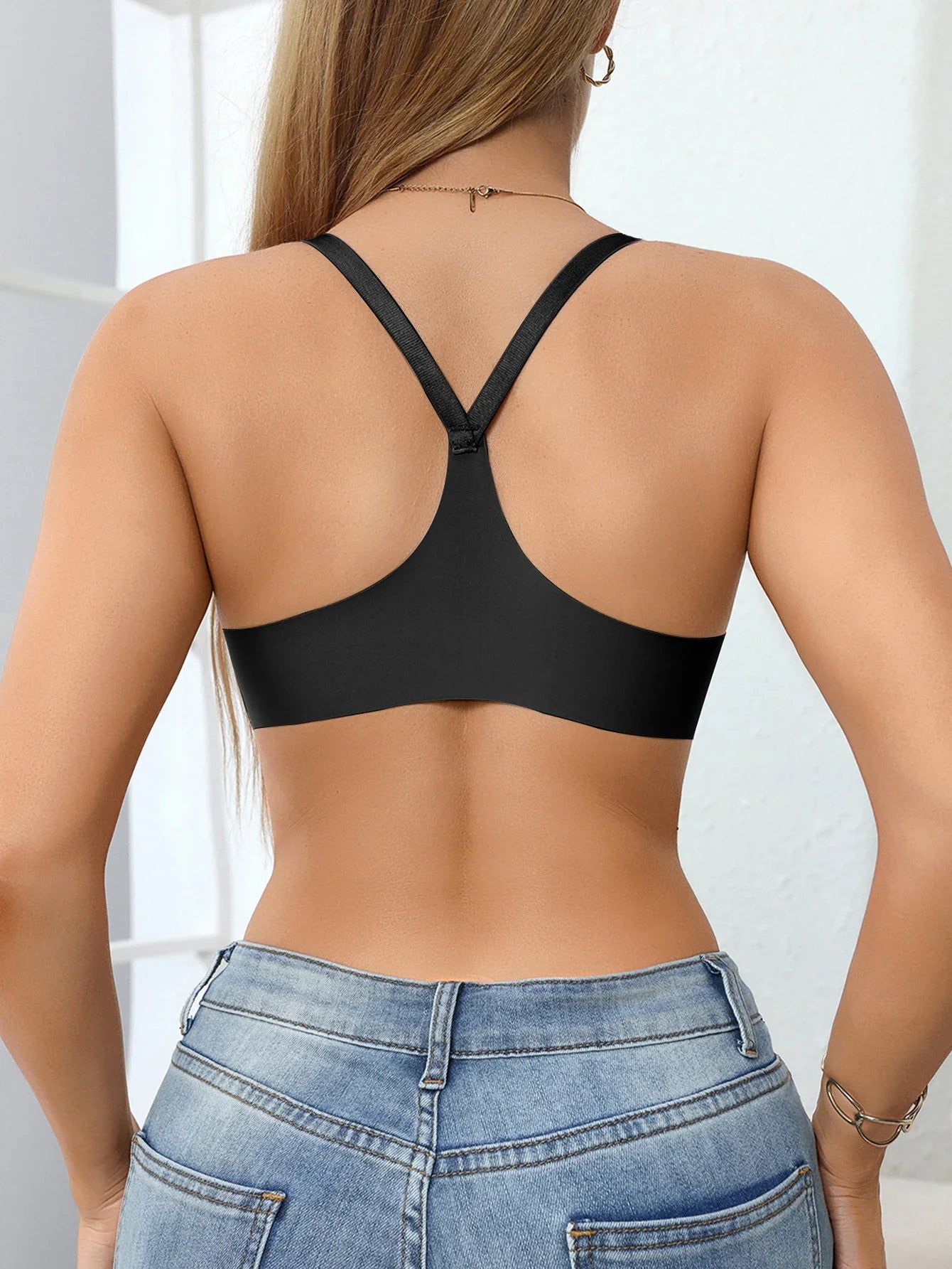 Women's Bra Everyday Solid Color Metal Front Clasp Push-Up Bra Lined Small Bust Appears Larger Sexy Bras