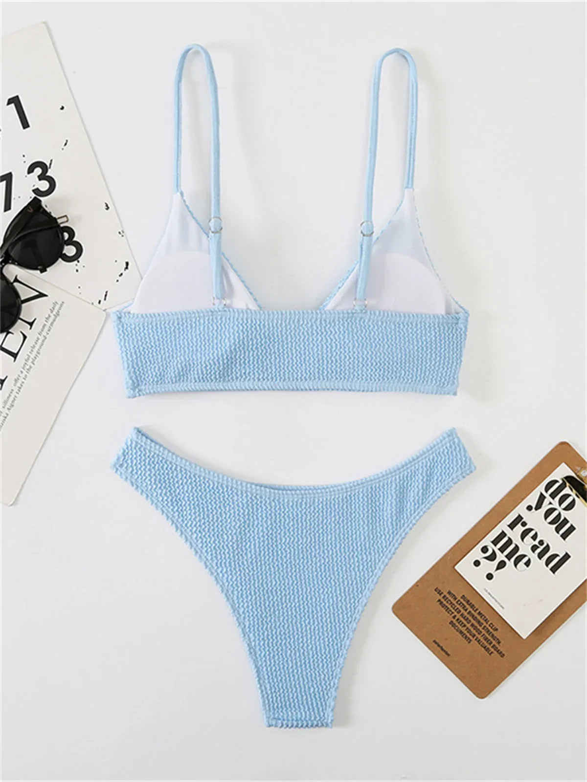 Sexy Extreme Micro Bikini Set 2024 Women White Black Wave V Neck Push Up Thong Swimsuit Beach Bathing Suit Two Piece Swimwear