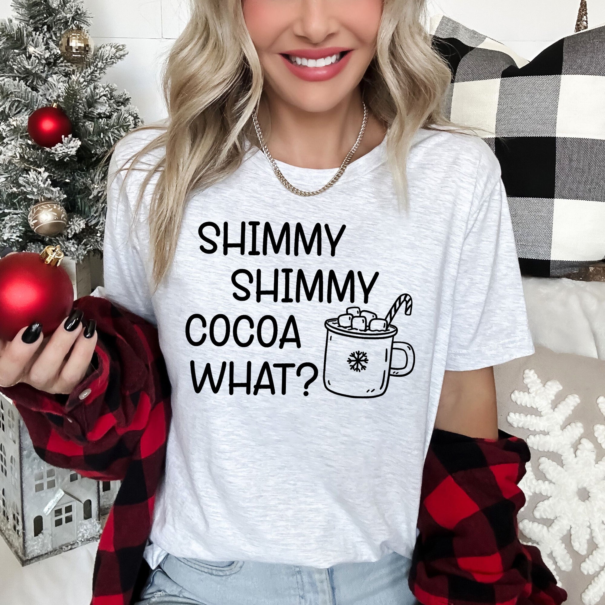 Shimmy Shimmy Hot Chocolate Winter Christmas Cozy Nights Soft Warm Holiday Edition Craftsmanship Wear Graphic Tee