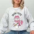 Snow Bougie Snowman Christmas Winter Xmas Festive Cozy Holiday Vibes Warm Seasonal Sweatshirt