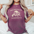 Sorry About The Vibes Mentally Ill Raccoon Meme Aesthetic Funny Comfort Colors Tee
