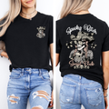 Spooky Bitch Social Club Skeleton Coquette Halloween Nightmare Limited Edition Graphic Tee