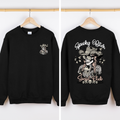 Spooky Bitch Social Club Skeleton Coquette Halloween Nightmare Graphic Sweatshirt
