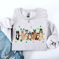 St Patrick's Dogs St Patrick's Day Shamrock Clover Lucky Leprechaun Graphic Sweatshirt