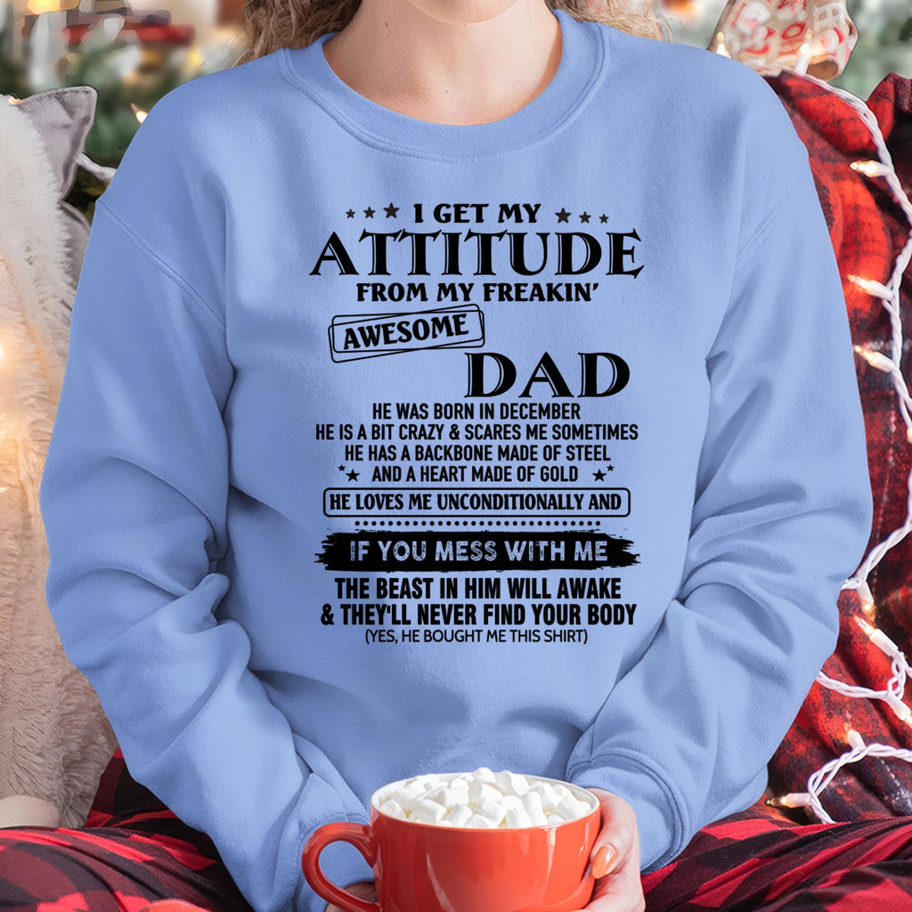 December - Gift For Son and Daughter From Dad - NGHL12 - (SKU-TDADC-12)