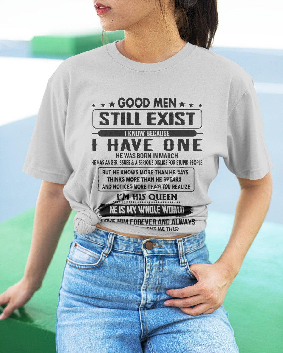 March - Good men Still Exist - gift for your girlfriend, wife from Husband - NGHL03 (SKU-GM-03)