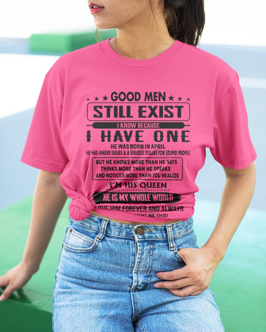 April - Good men Still Exist - gift for your girlfriend, wife from Husband - NGHL04 (SKU-GM-04)