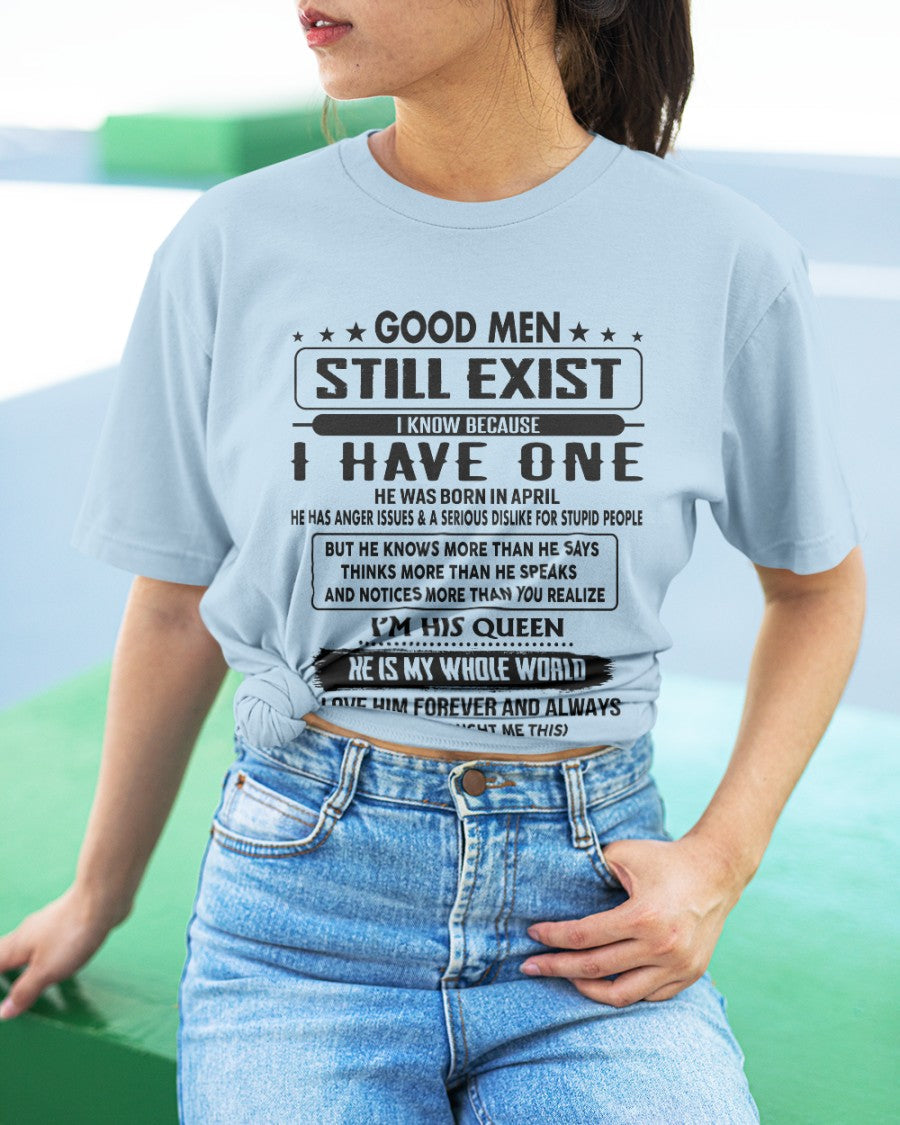April - Good men Still Exist - gift for your girlfriend, wife from Husband - NGHL04 (SKU-GM-04)