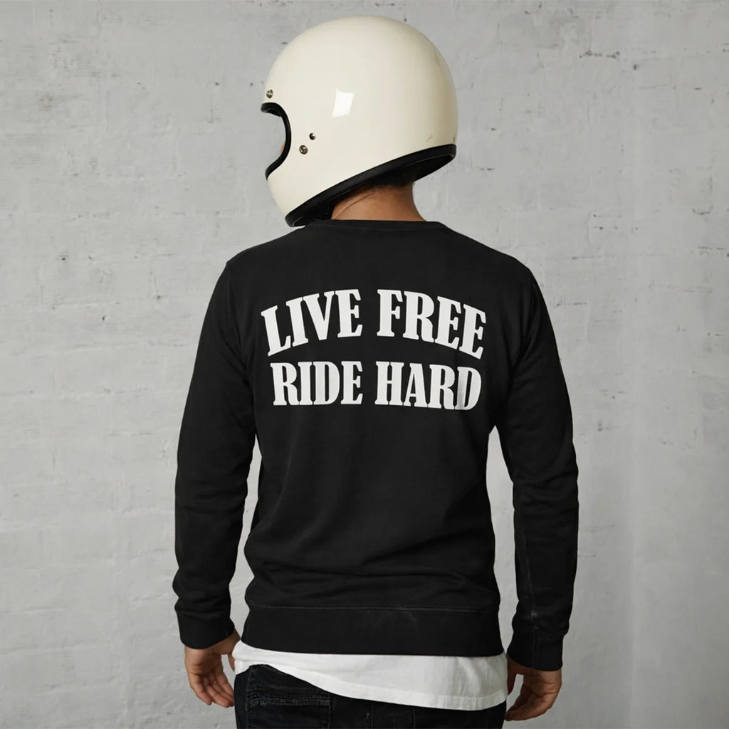 Live Free Ride Hard - Men's Long Sleeve Biker Tee
