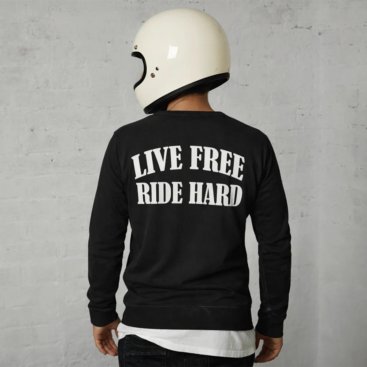 Live Free Ride Hard - Men's Long Sleeve Biker Tee