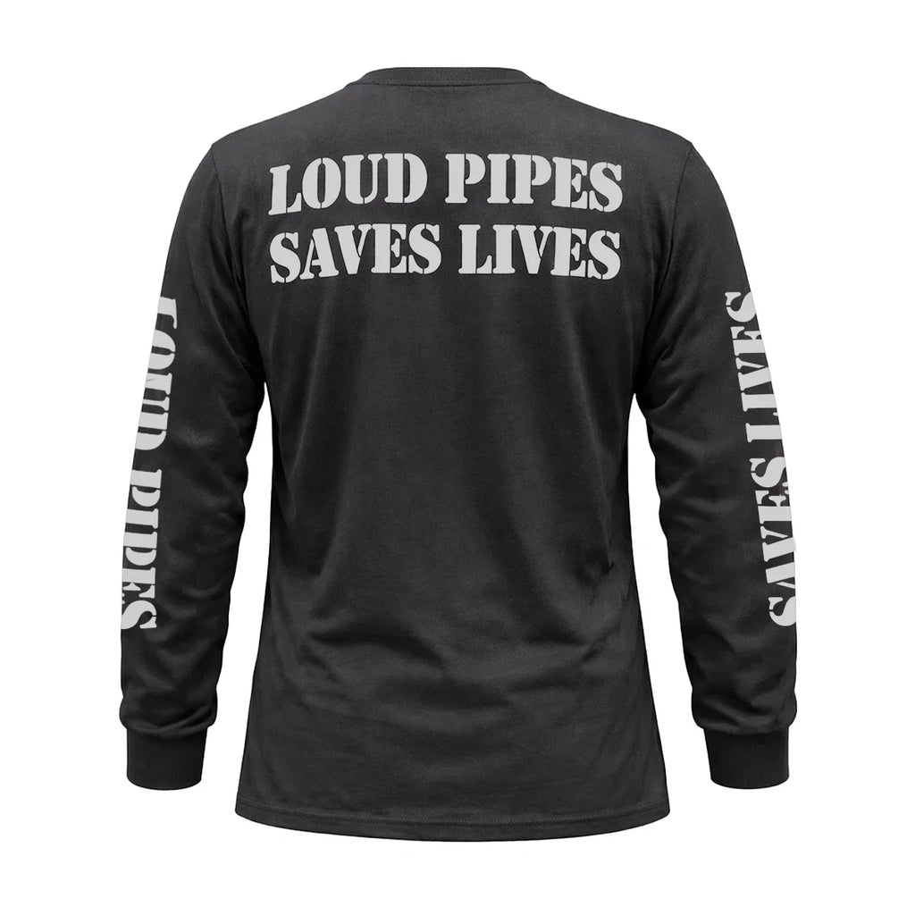 Loud Pipes Save Lives - Men's Long Sleeve Biker Tee