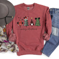 Theme Park Christmas, Mouse Ears Signature Holiday Graphic Design Premium Sweatshirt