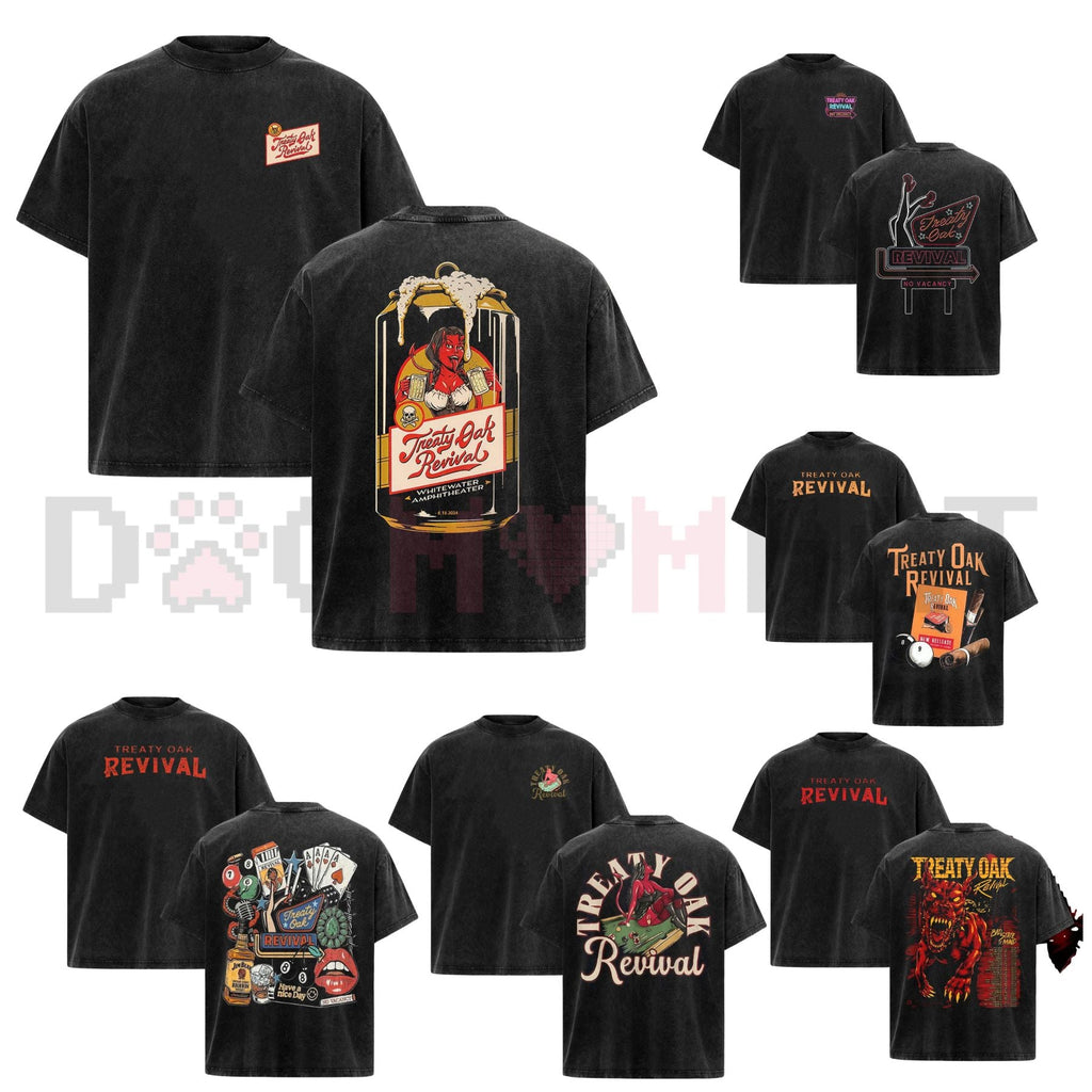 Treaty Oak Revival T-Shirt – Retro Rock Band Shirt, Vintage Music Graphic Tee, Unisex Cotton