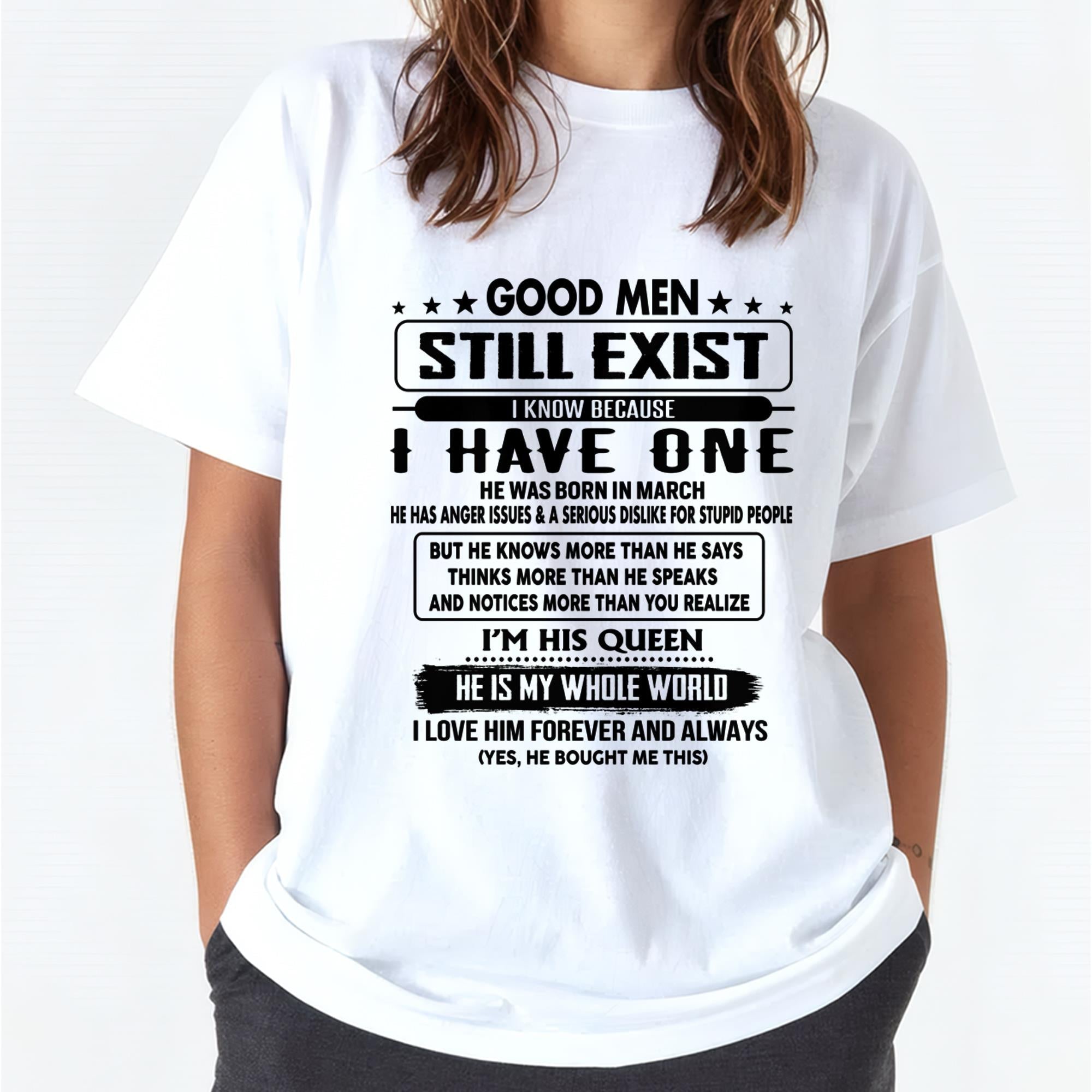 March - Good men Still Exist - gift for your girlfriend, wife from Husband - NGHL03 (SKU-GM-03)