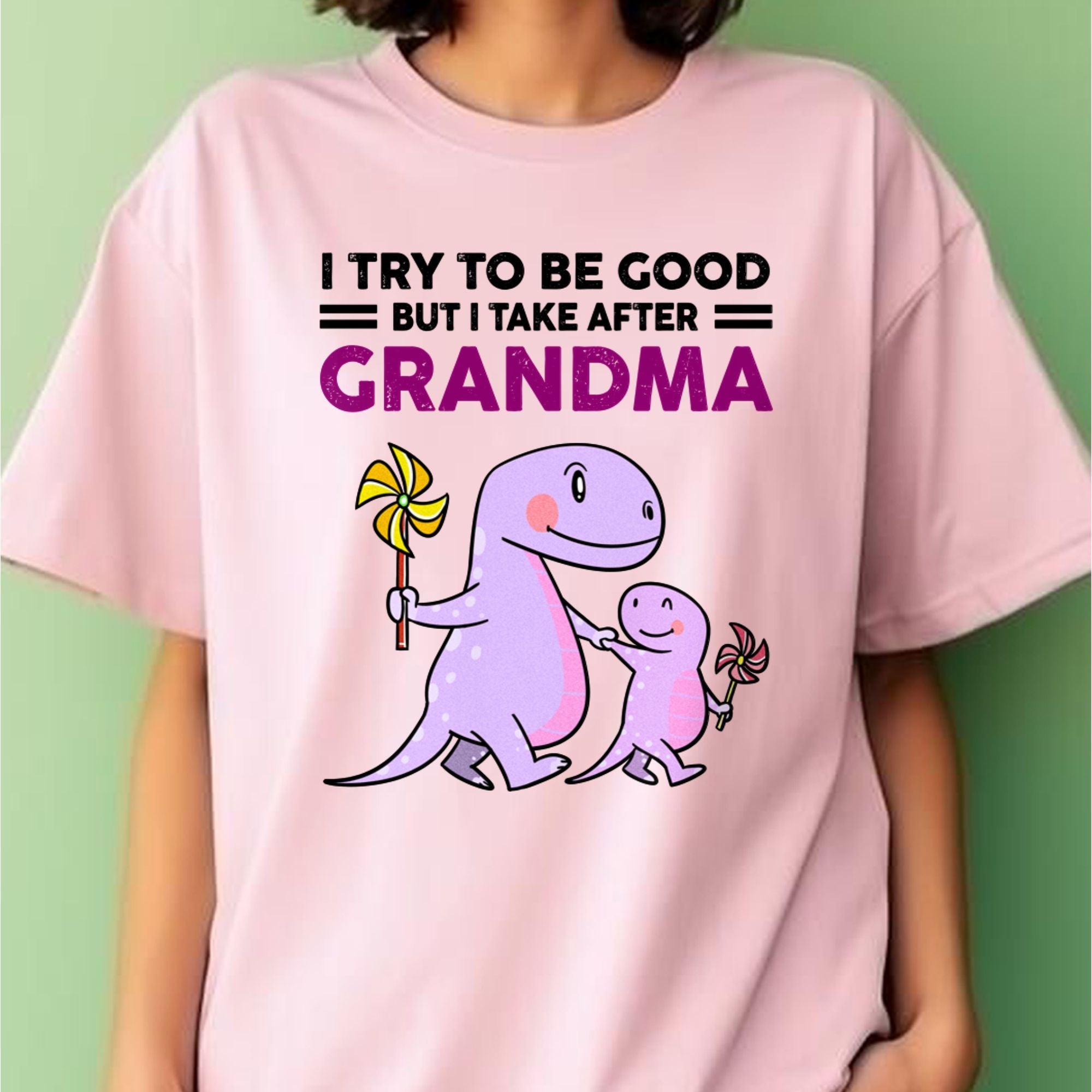 TRY TO BE GOOD BUT I TAKE AFTER GRANDMA- For granddaughter T shirt NGHL00 (SKU07-87)