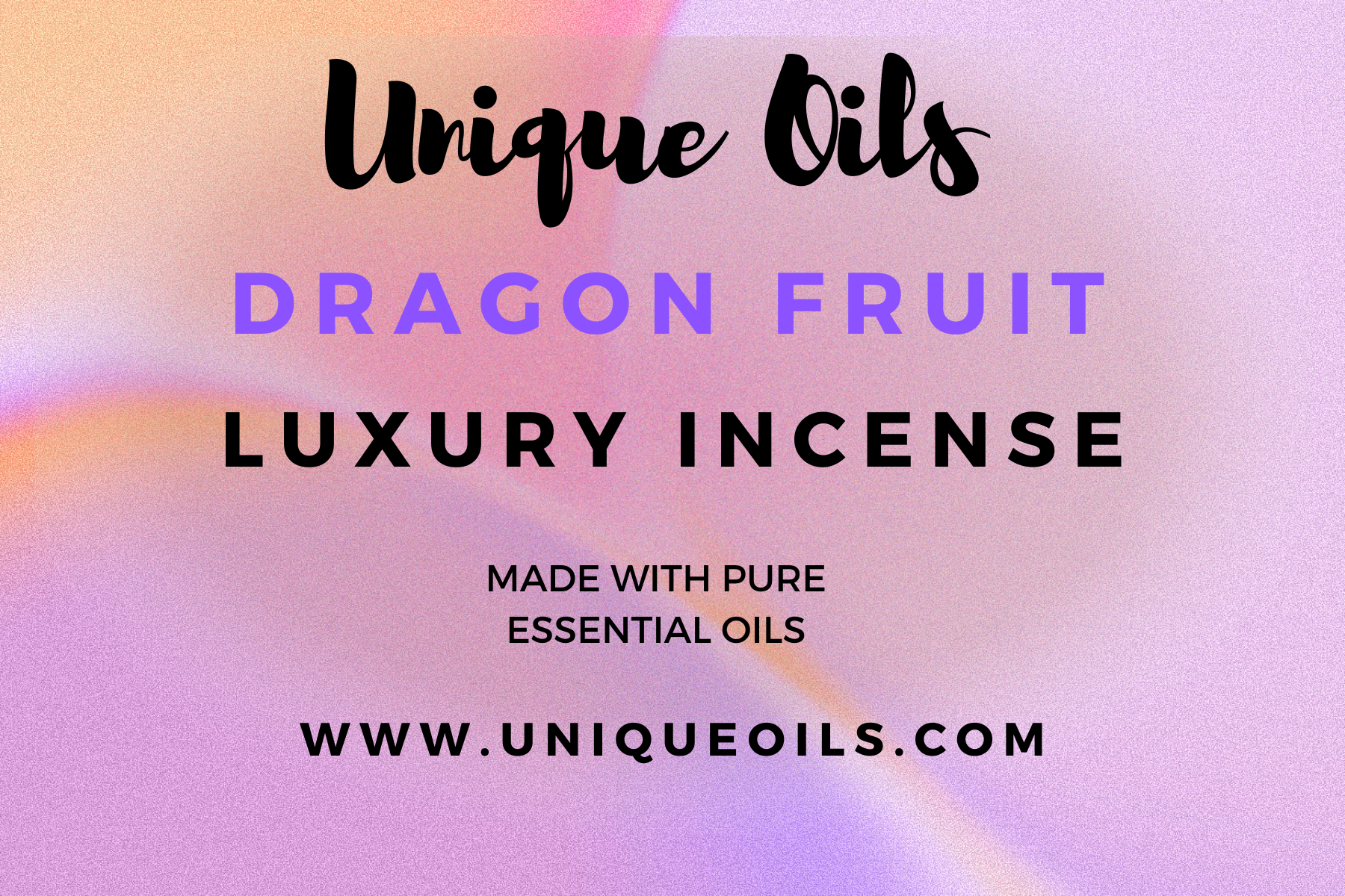 Unique Oils Luxury Incense - Dragonfruit (pack of 10)