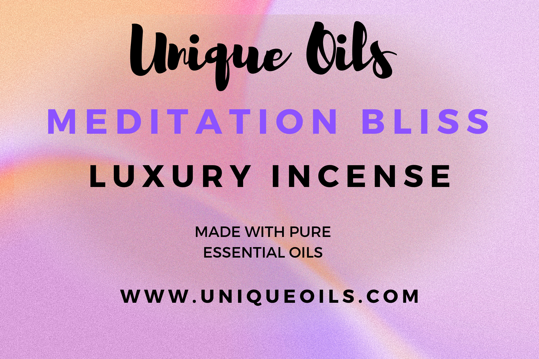 Unique Oils Luxury Incense - Meditation Bliss (pack of 10)
