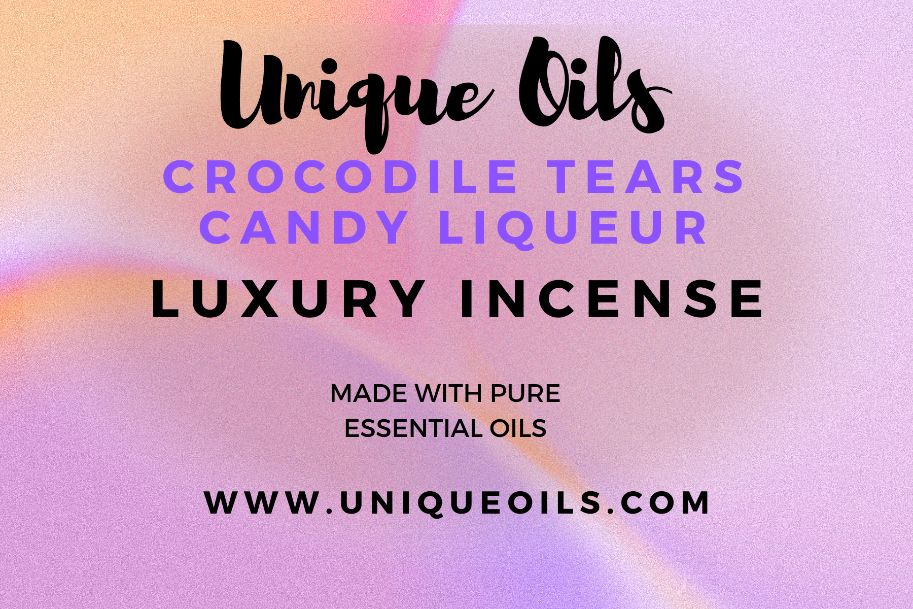 Unique Oils Luxury Incense - Crocodile Tears Candy Liqueur (pack of 10)