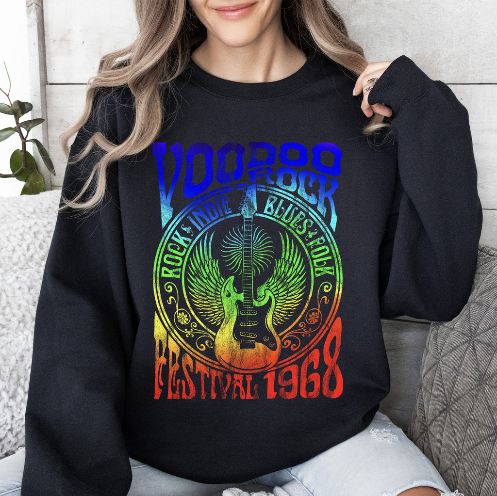 Voodoo Rock Festival Concert Poster Artwork Edition Premium Graphic Deluxe Sweatshirt