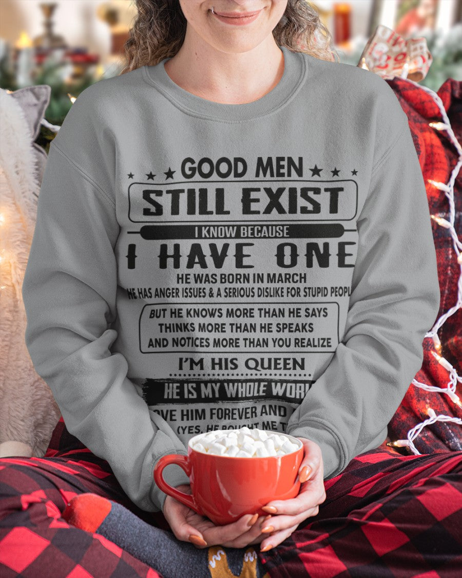 March - Good men Still Exist - gift for your girlfriend, wife from Husband - NGHL03 (SKU-GM-03)