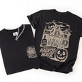 We Dare You To Visit The Haunted House Spooky Halloween Pumpkin Comfort Colors Tee