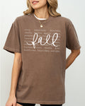 We Love Fall Autumn Minimal Simplicity Halloween Thanksgiving Comfort Colors Tee