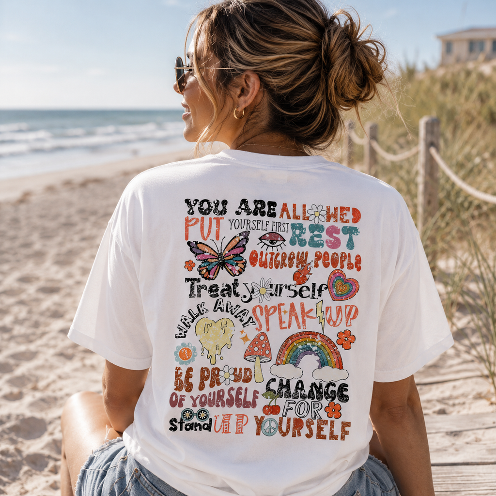 Retro You Are Allowed to Thrive Short Sleeve T-Shirt