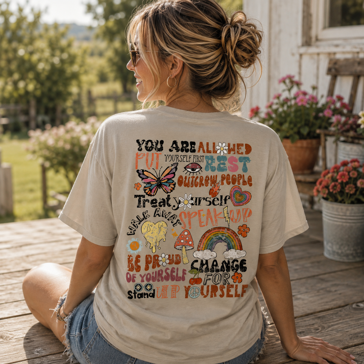 Retro You Are Allowed to Thrive Short Sleeve T-Shirt