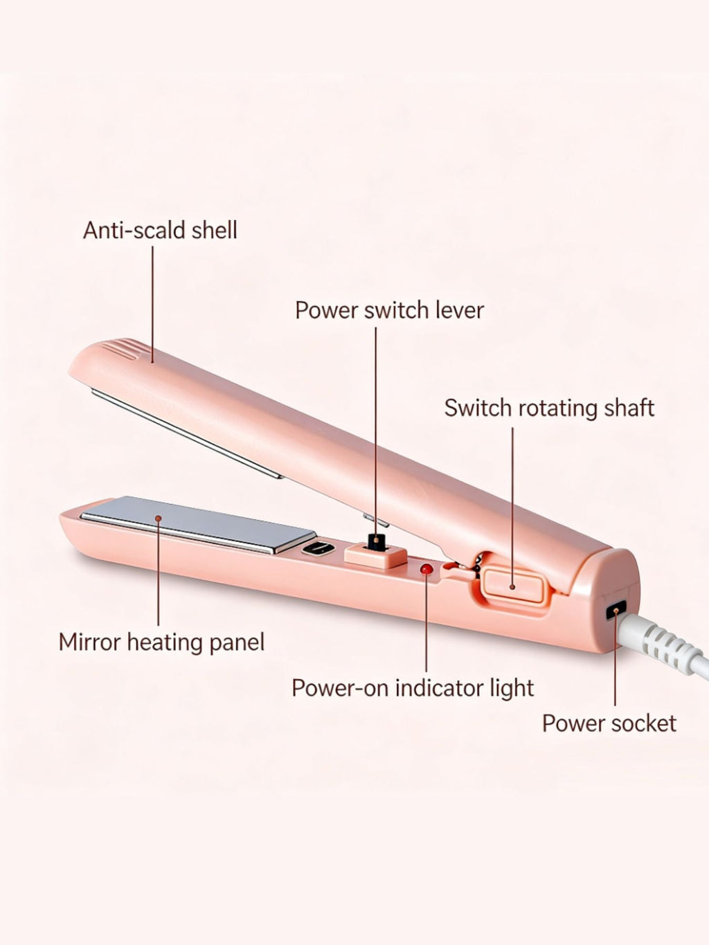 Portable Cordless Hair Straightener