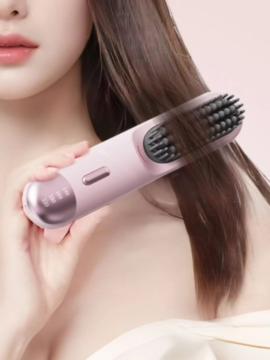 Portable Heated Straightening Comb with Temperature Control