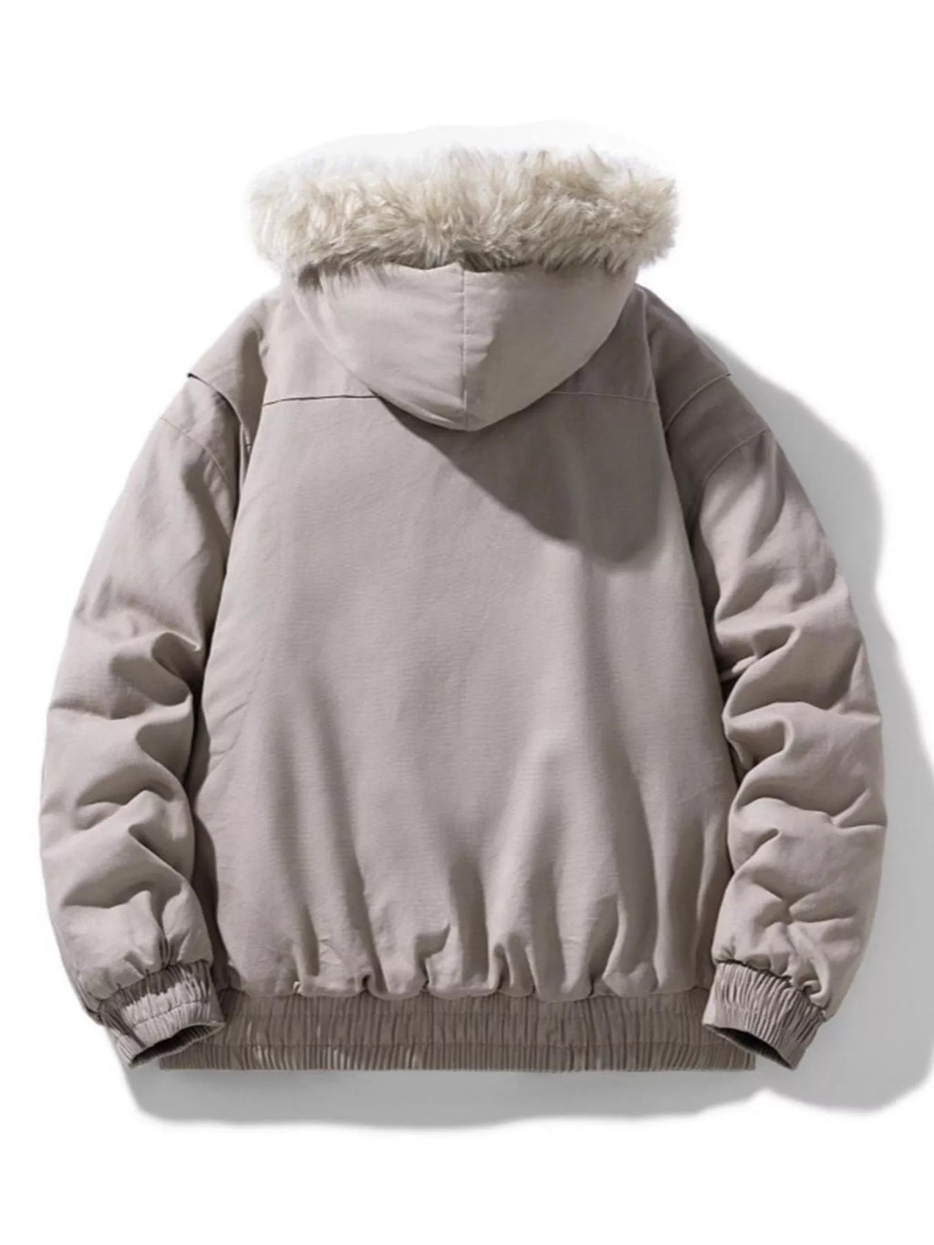 Men's Plus Size Zip Up Hooded Winter Coat