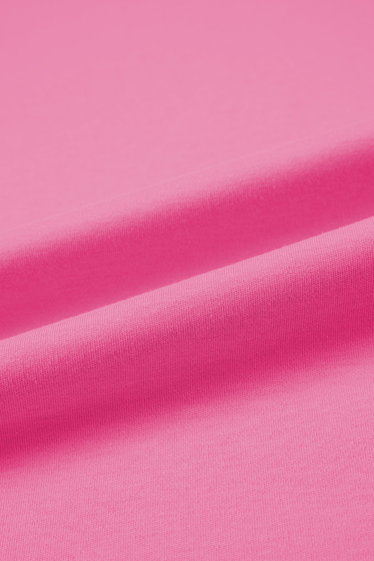 Sachet Pink Solid Color High Neck Oversize Tee