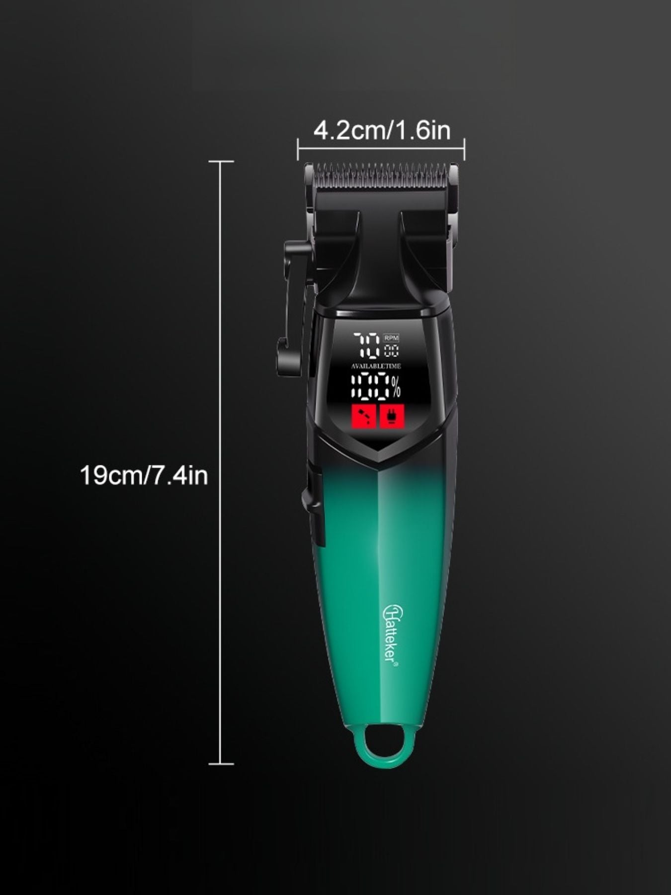 Cordless Hair Clipper with LED Display