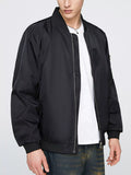 Men's Plus Size Zip Up Lightweight Bomber Jacket