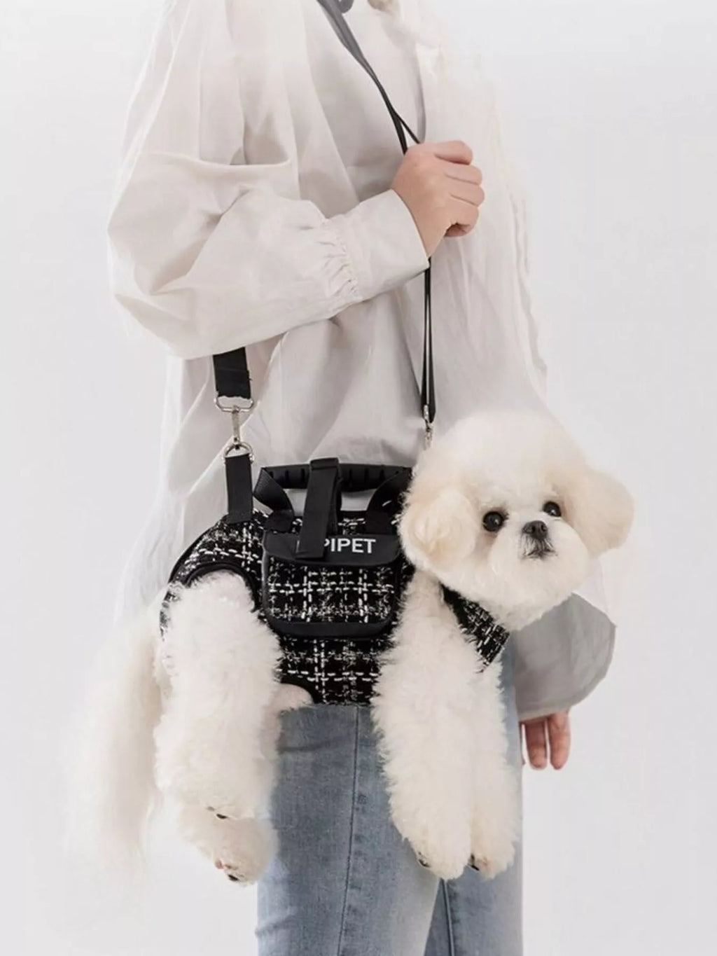 Plaid Pet Harness and Leash Set