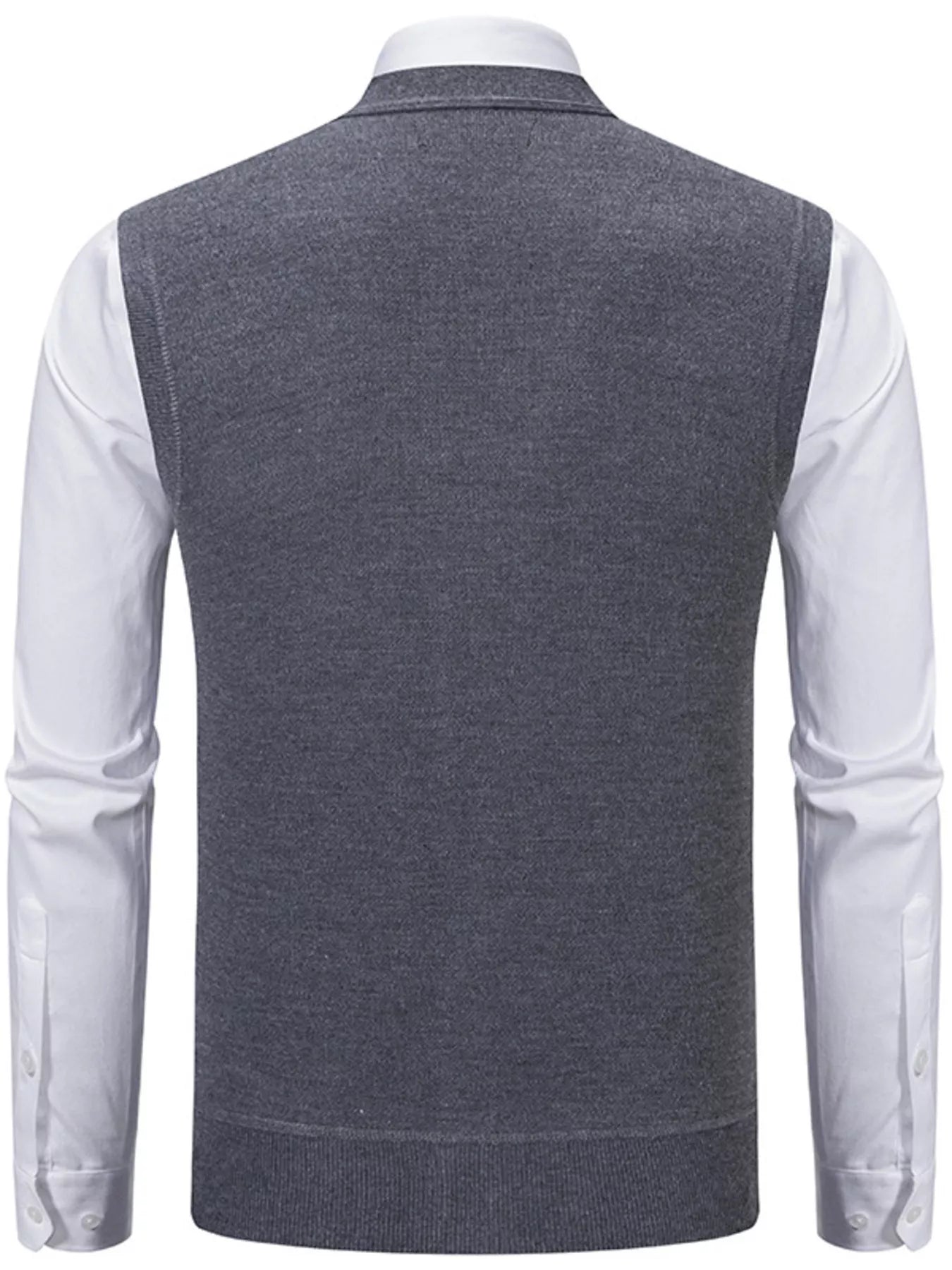 Men's Plus Size Classic Argyle Pattern Knitted Sweater Vest