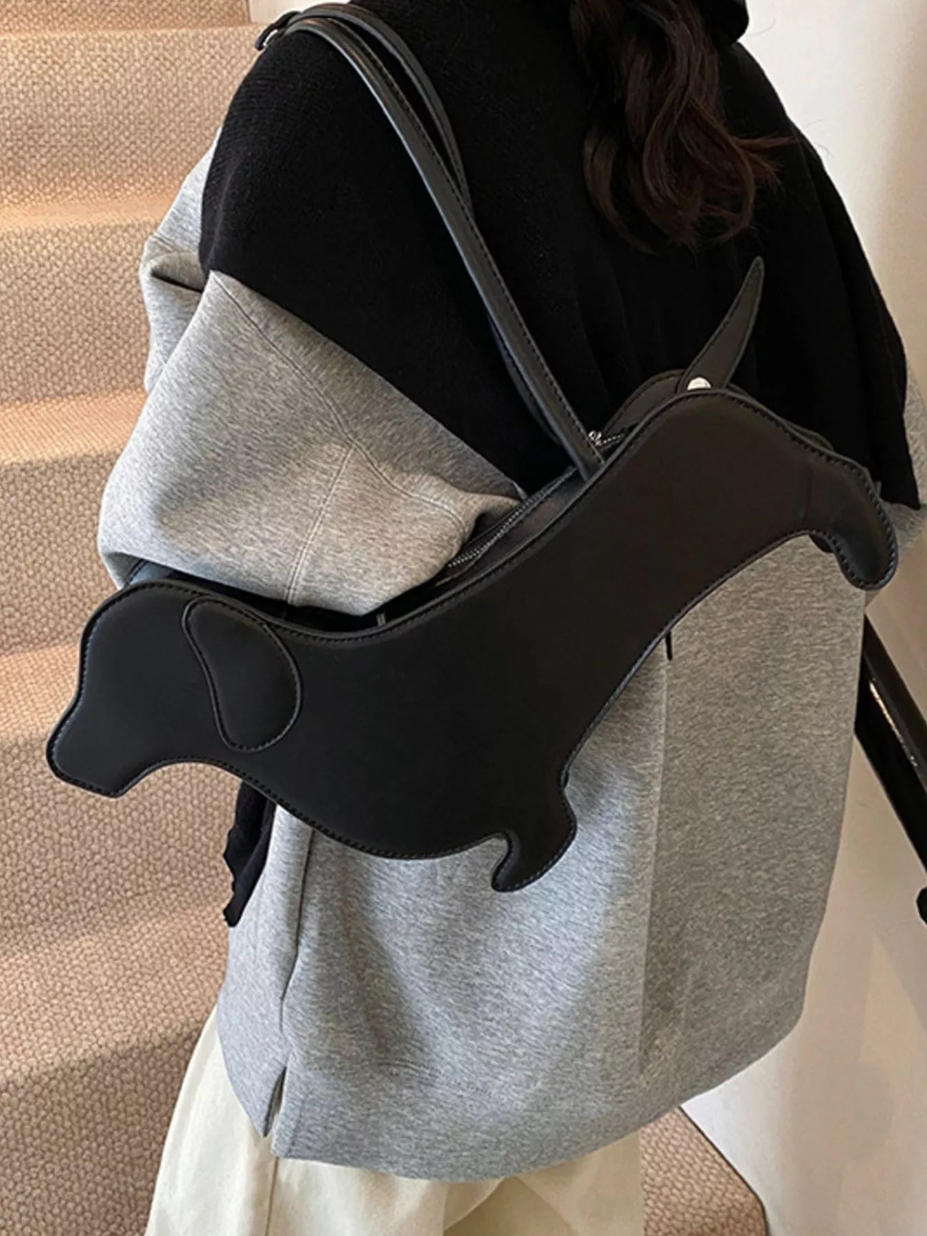 Dachshund Shaped Shoulder Bag