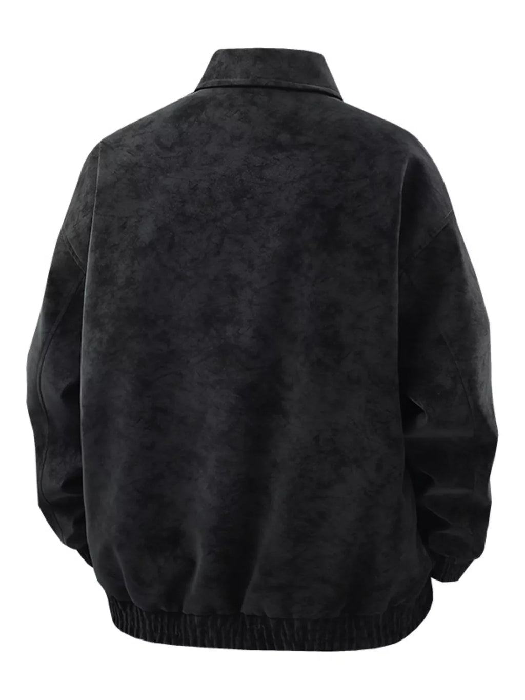 Men's Plus Size Zip Up Leather Jacket