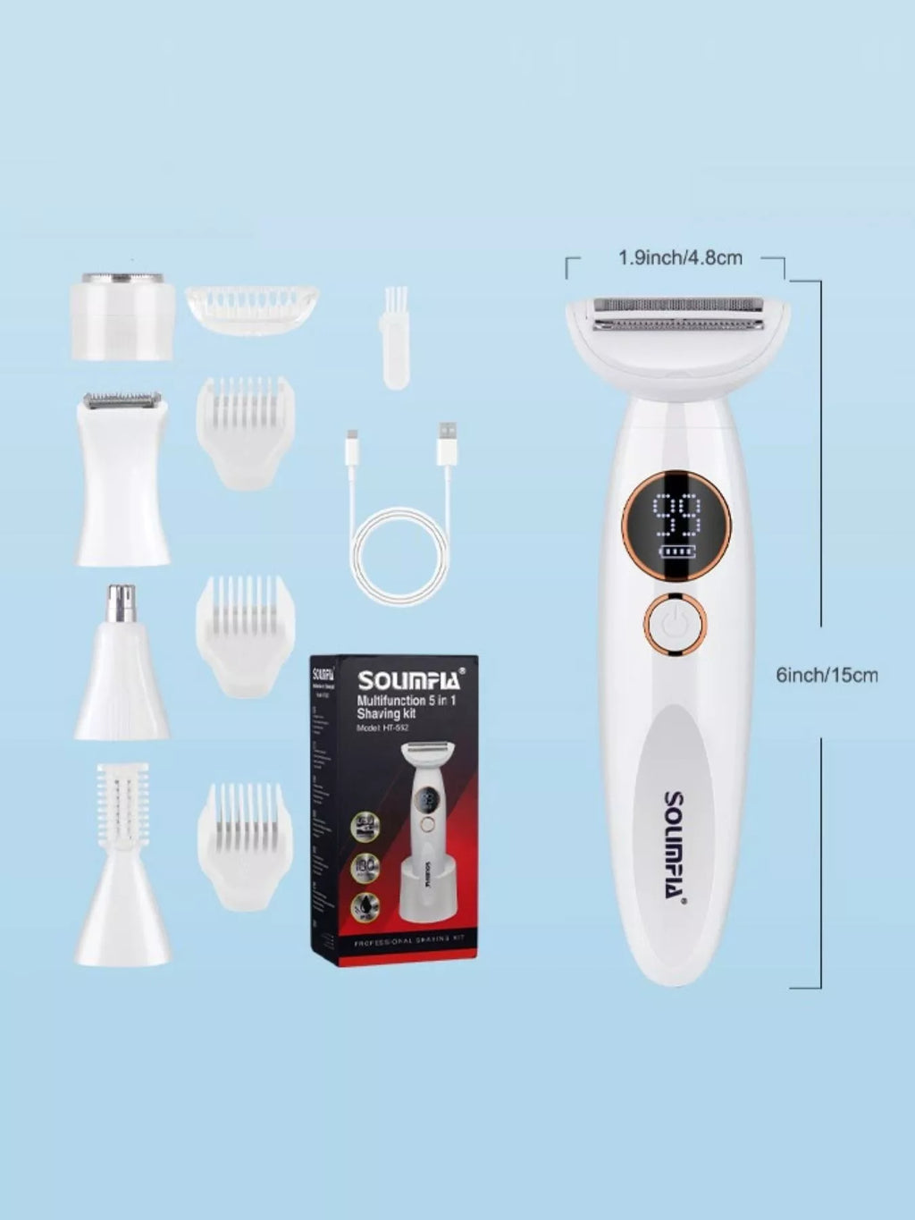 Rechargeable Electric Hair Removal Epilator