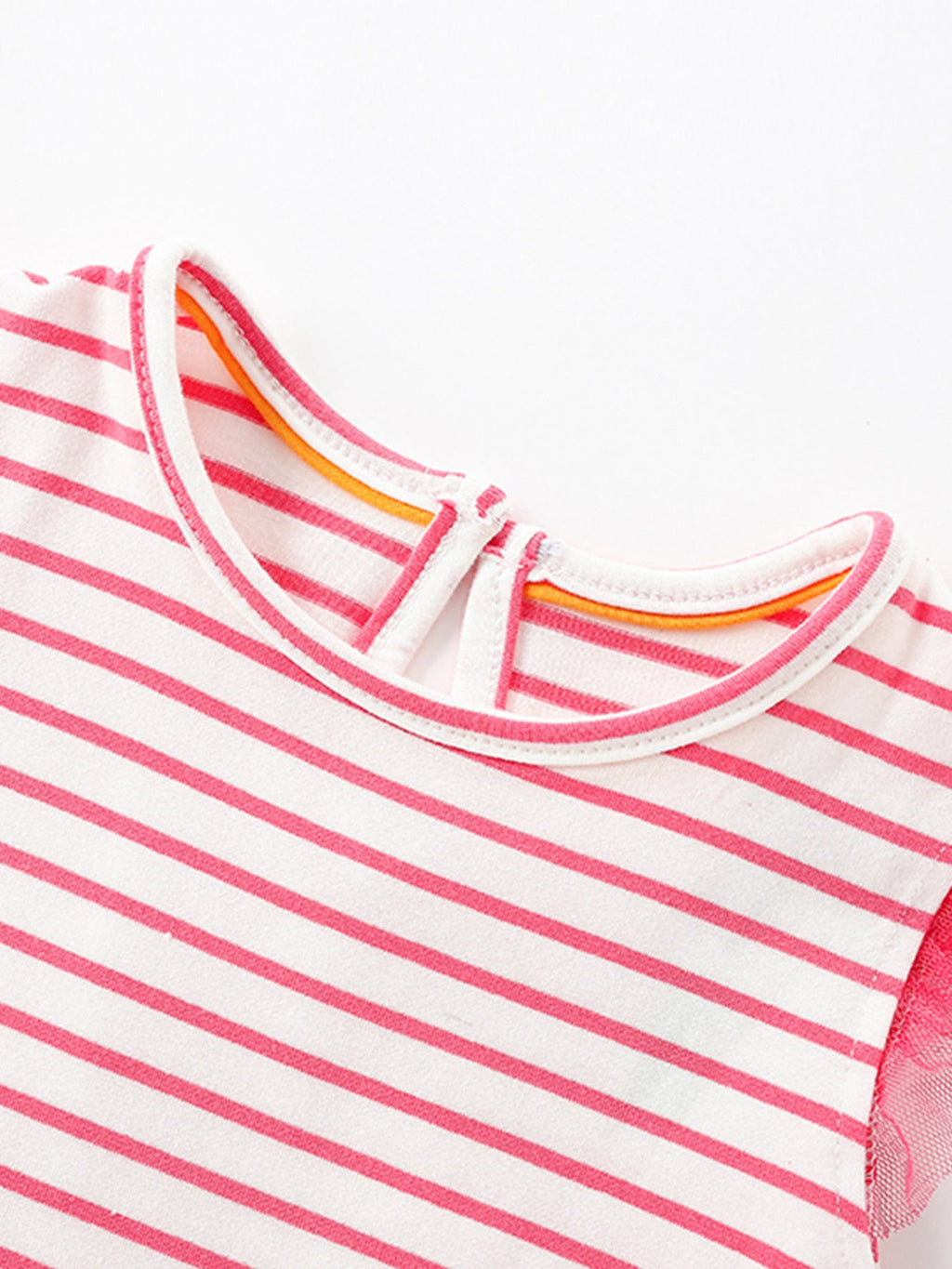 Children's Striped Top Elephant Tulle Dress