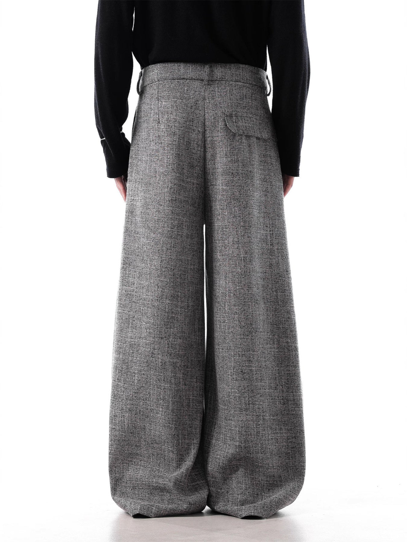Men's Plus Size Wide Leg Pleated Pants