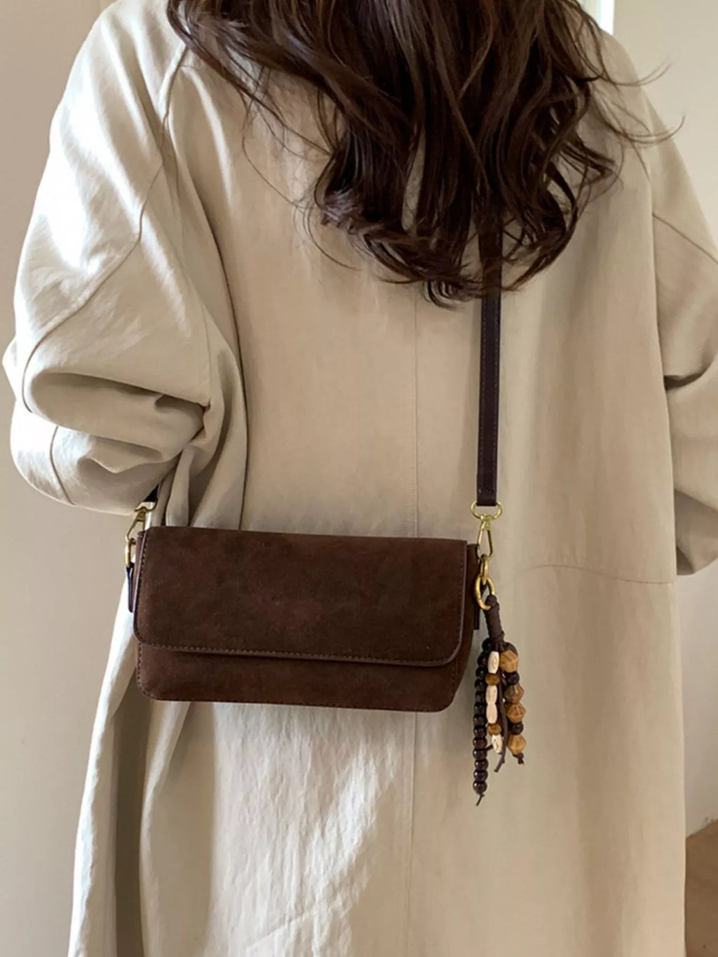Adjustable Strap Flap Shoulder Bag