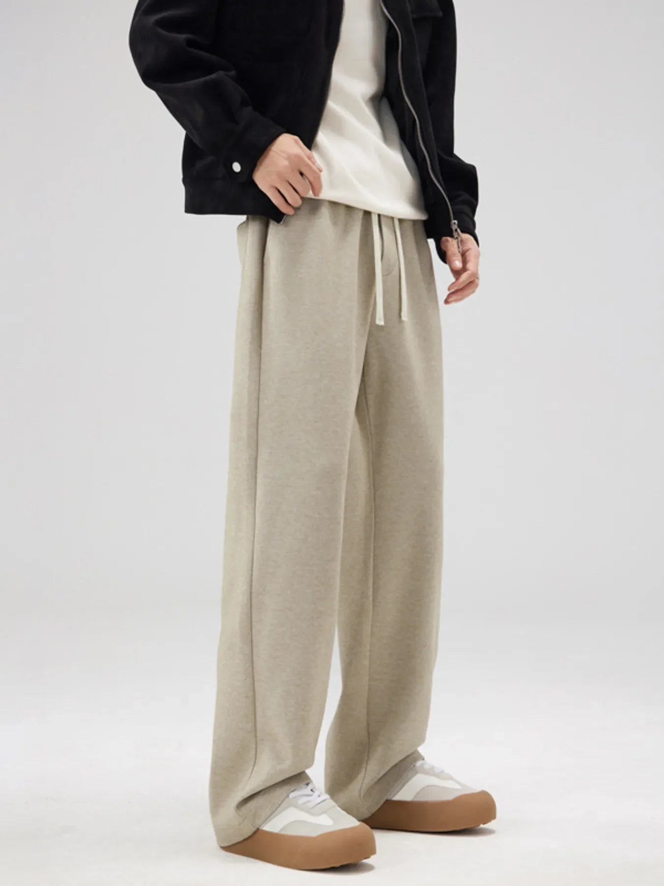 Men's Full Size Relaxed Fit Drawstring Pants Plus Size