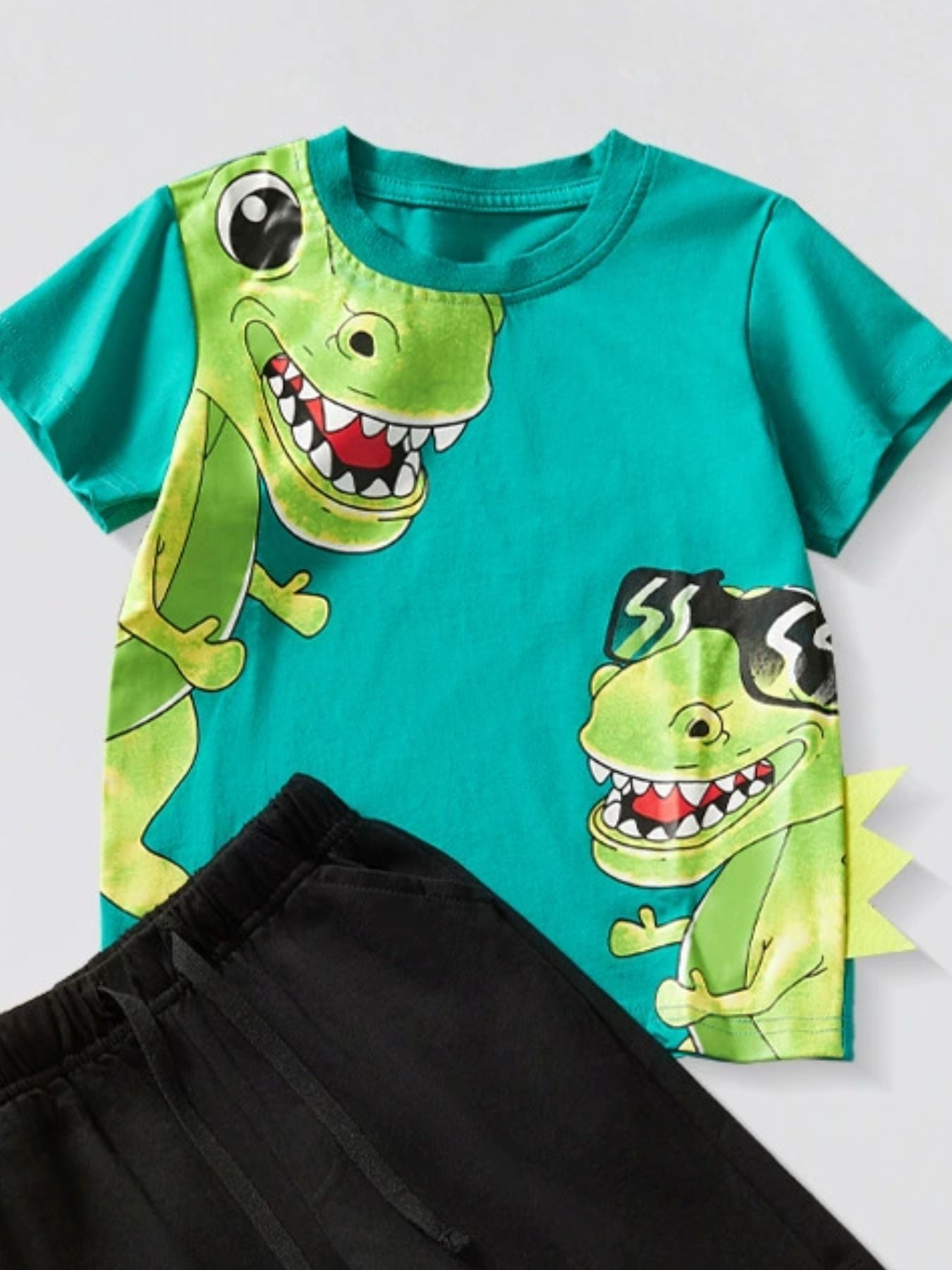 Children's Dinosaur Short Sleeve Tee and Shorts Set