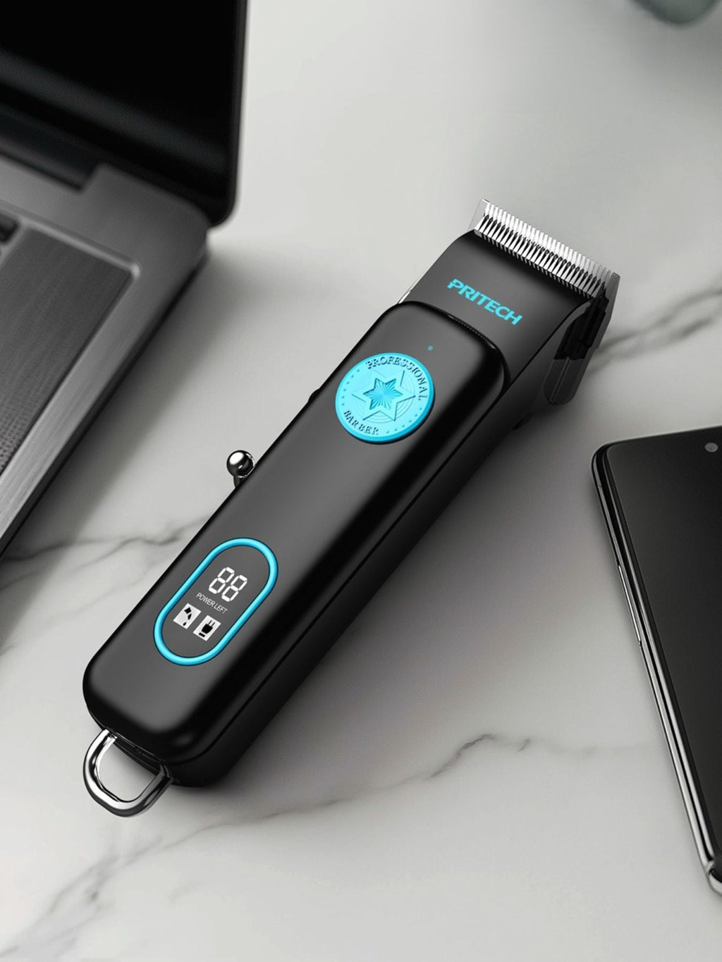Cordless Hair Clipper with LED Display