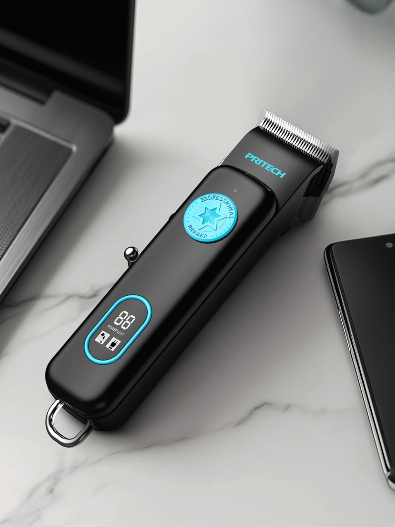 Cordless Hair Clipper with LED Display