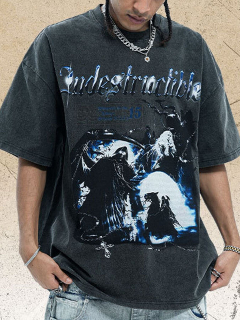 Men's Vintage Graphic Oversized T-Shirt